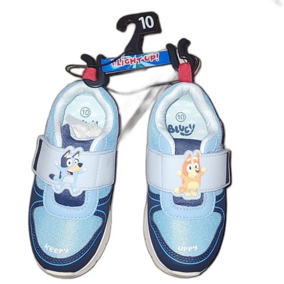 Bluey Toddler Boys' Light Up Slip On Sneakers Size 10 - Picture 8 of 8